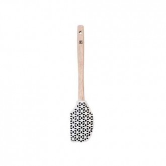ESPATULA SILICONA C/ MANGO MADERA 30 CMS. BRISA