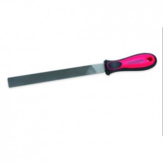 LIMA PLANA 250MM MANGO BIMATERIAL GRANO ENTREFINO