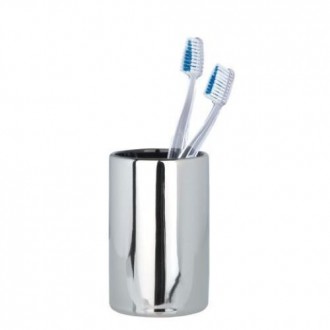 VASO HIGIENE DENTAL CROMADO POLARIS