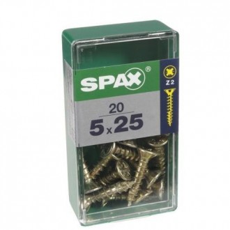 TORNILLO SPAX C/PL POZI BRICO. 5.0X25 C/20 UDS