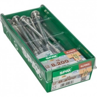 TORN. SPAX C/ARAN.TORX 8.0X200 WIROX C/16 UDS