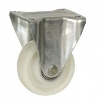 RUEDA CON SOPORTE ARO NYLON 160MM FIJO 75370