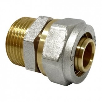 ENLACE RECTO ROSCA MACHO MULTICAPA DN25X1