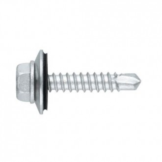 TORNILLO CON ARANDELA VULCAN. ACERO 4.8X25 P14 BL