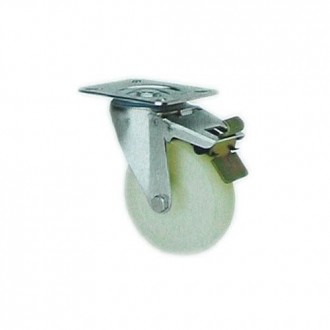 RUEDA GIRATORIA NYLON CON F 80 MM. 2-2340