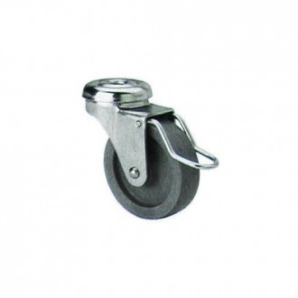 RUEDA GIRATORIA PLASTICO GRIS 60 MM. 2-1495