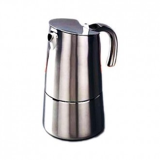 CAFETERA BELLA INOXIDABLE 6 TAZAS PARA TODO FUEGO