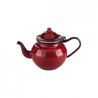 TETERA ESMALTADA 0,75 L. ROJO 910370