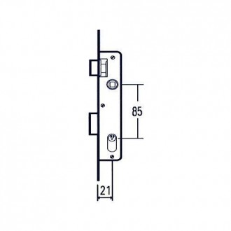 CERRADURA PUERTA METALICA 1550-21 MCM