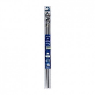 BARRA BAÑO ANGULAR ALUMINIO BRILLO BB400