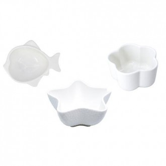 PLATO PORCELANA SNACK FORMAS MARINAS SURT.FIH372