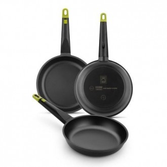 SET 3 SARTENES 18-22-26 CM FOODIE A491235