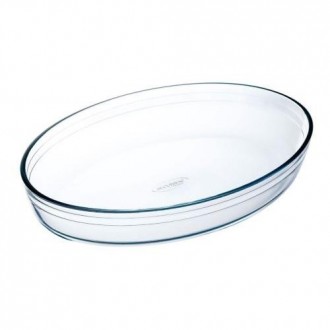 FUENTE VIDRIO OVAL 35X24 CM. OCUISINE 4936036