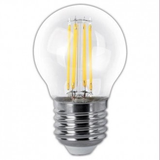 BOMBILLA LED FILAMENTO ESFERICA CLARA E27 4W 400LM