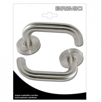 JGO.MANILLA ROSETA TIRADOR "U" INOX (BL.) 17004