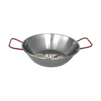 SARTEN PULIDA HONDA CON ASAS LA IDEAL 30 CM.