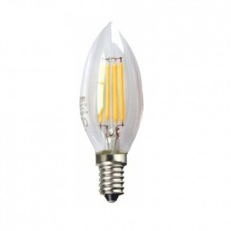 LED ECO FILAMENTO TRANS. VELA 4W E14 3000K