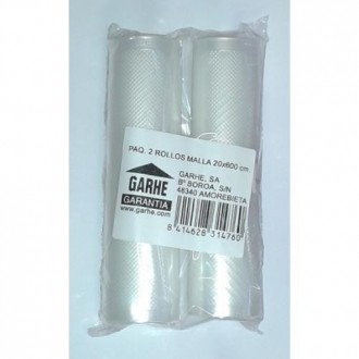 PAQUETE 2 ROLLOS MALLA ENVASE VACIO 20X600CM.31476