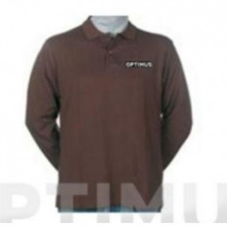 POLO MANGA LARGA OPTIMUS MARRON S