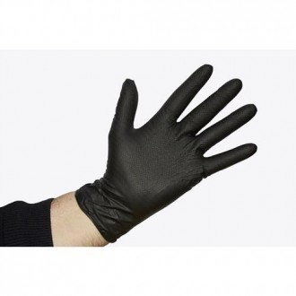 GUANTE ONDULADO JUMBO NEGRO - TALLA S
