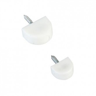 SOPORTE 165 Ø20X30MM. PLASTICO BLANCO (BL-4) 20310
