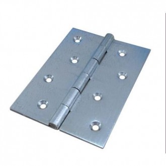 BISAGRA DOBLE HOJA GALVAN. SIN REMATE 120X90 MM.