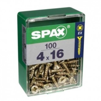 TORNILLO SPAX C/PL POZI BRICO. 4.0X16 C/100 UDS