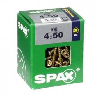 TORNILLO SPAX C/PL POZI BRICO. 4.0X50 C/100 UDS