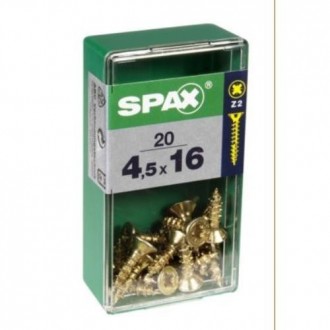 TORNILLO SPAX C/PL POZI BRICO. 4.5X16 C/20 UDS