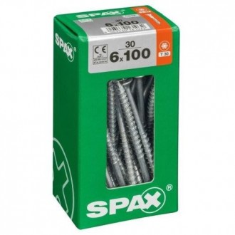 TORNILLO SPAX C/PL TORX WIROX 6.0X100 C/30 UDS