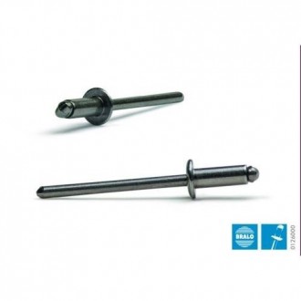 REMACHE C/ALOMADA INOX/INOX 4,0X12MM. (C/25 UD)