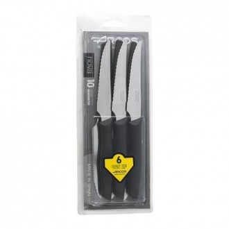 JUEGO 6 CUCHILLOS CHULETEROS 1881. BLISTER. 806100
