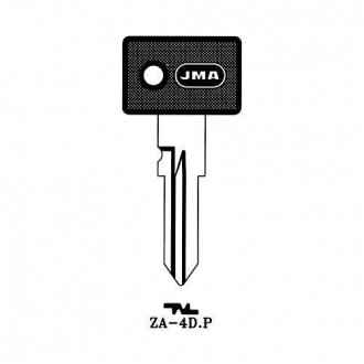 LLAVIN ACERO PLASTICO NEGRO ZA-4D.P