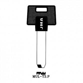 LLAVIN ALPACA SEGURIDAD PLASTICO NEGRO MUL-T3.P