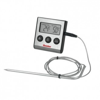 TERMOMETRO DIGITAL ASADOS CON SONDA Y MINUTERO