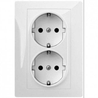 DOBLE TOMA CORRIENTE 16 AH. 250 V. BLANCO 9125