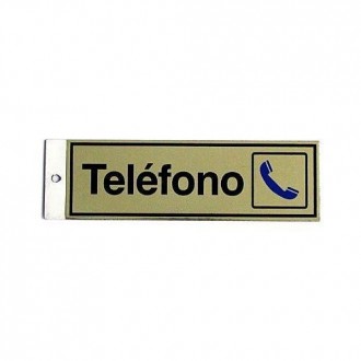 PICTOGRAMA LATONADO 180X60 TELEFONO