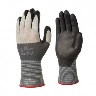 GUANTE MICROFIBRA/POLIESTER SPANDEX SHOWA SH381-L