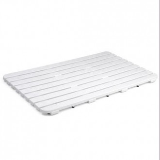 TARIMA DE BAÑO POLIPROPILENO 50X80 CM BLANCA