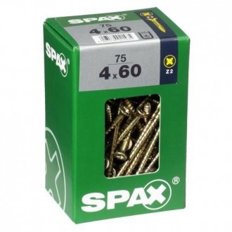 TORNILLO SPAX C/PL POZI BRICO. 4.0X60 C/75 UDS