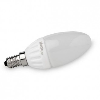 BOMBILLA LED VELA MATE 4,5 W. FRIA E14 380 LUMEN