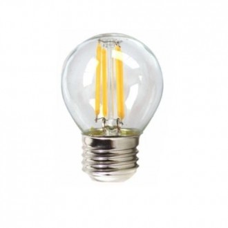 LED ECO FILAMENTO TRANS. ESFERICA 4W E27 3000K