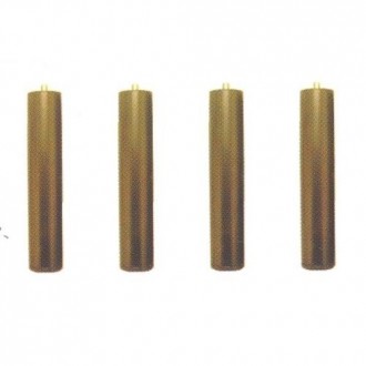 PATAS SOMIER TAPIFLEX REDONDAS NEGRAS (JUEGO)R-110
