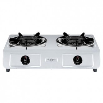 HORNILLO GAS NATURAL 2 FUEGOS INOX 265IN
