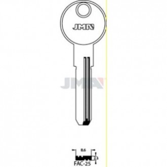 LLAVES JMA LATON SEGURIDAD FAC-25