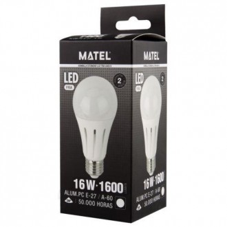 BOMBILLA LED ESTANDAR E27 16 WATIOS FRIA 21922