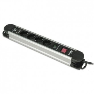BASE 4 TOMAS + 2 USB CON INTERRUPTOR 22004