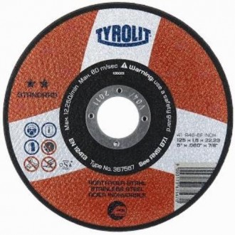 DISCO CORTE INOXIDABLE STANDAR 125X1.6X22