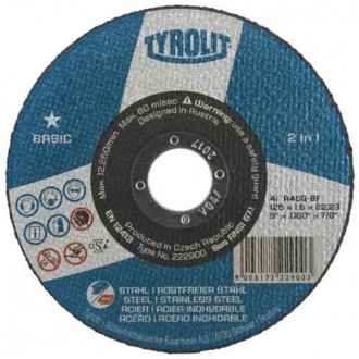 DISCO CORTE EXTRAF. ACERO/INOX. 41 125X1.0 A46QBF