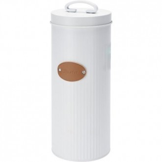 BOTE COCINA METALICO CON ETIQUETA EN CUERO 2500ML